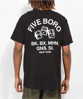 5Boro Dice Black & White T-Shirt