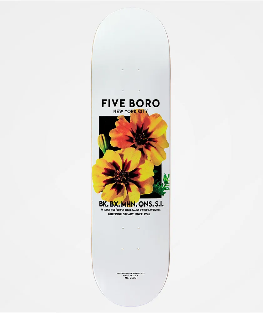 5Boro Flower Seed Yellow 8.25" Skateboard Deck