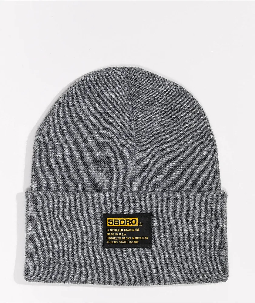 5Boro Grey Tactical Beanie