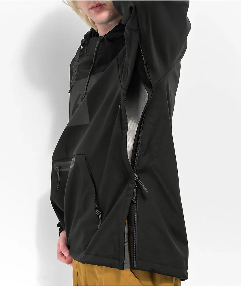 686 Black Waterproof Light Anorak Jacket