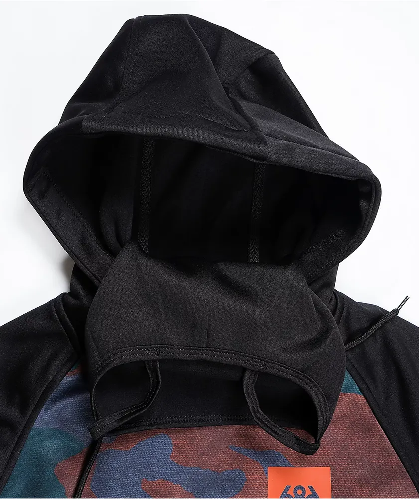 686 Bonded Waterland Camo & Black Tech Fleece Hoodie