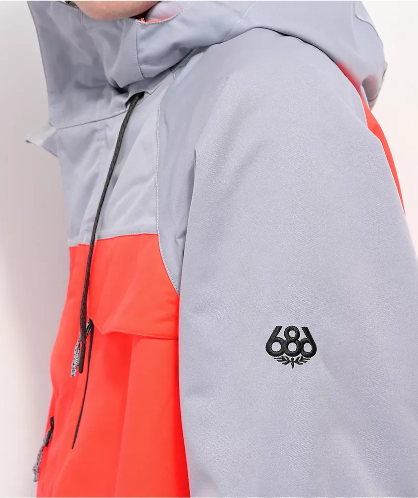 686 Geo Grey 10k Snowboard Jacket