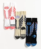 686 Liberta 3 Pack Snow Socks