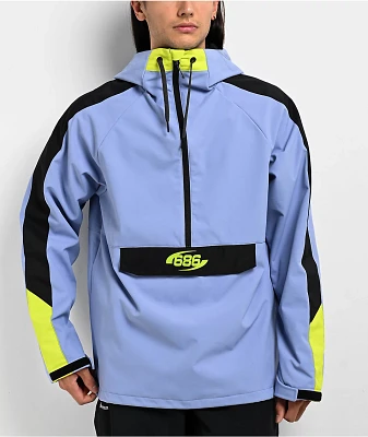 686 Purple, Black, & Yellow 10K Anorak Snowboard Jacket