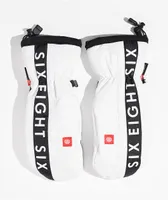 686 Team White 10K Snowboard Mittens