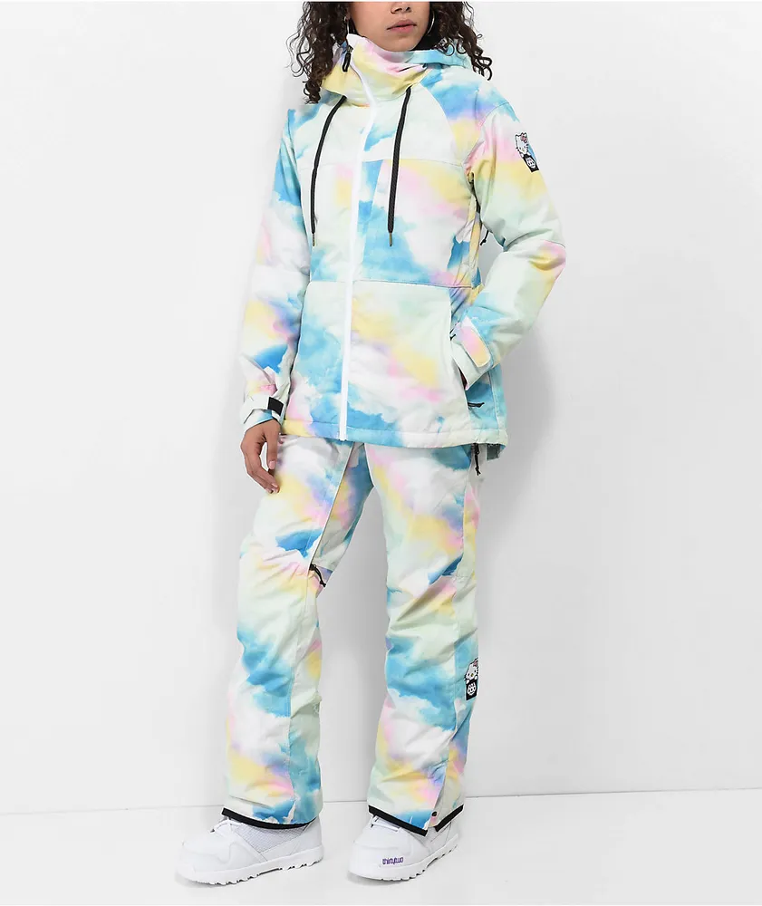 686 x Hello Kitty Harper Tie Dye 10K Snowboard Bib Pants
