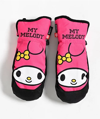 686 x Hello Kitty Revel My Melody Pink Snowboard Mittens