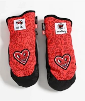 686 x Keith Haring Revel Red 10K Snowboard Mittens