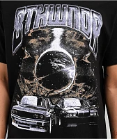 8THWNDR Galactic Car Black T-Shirt