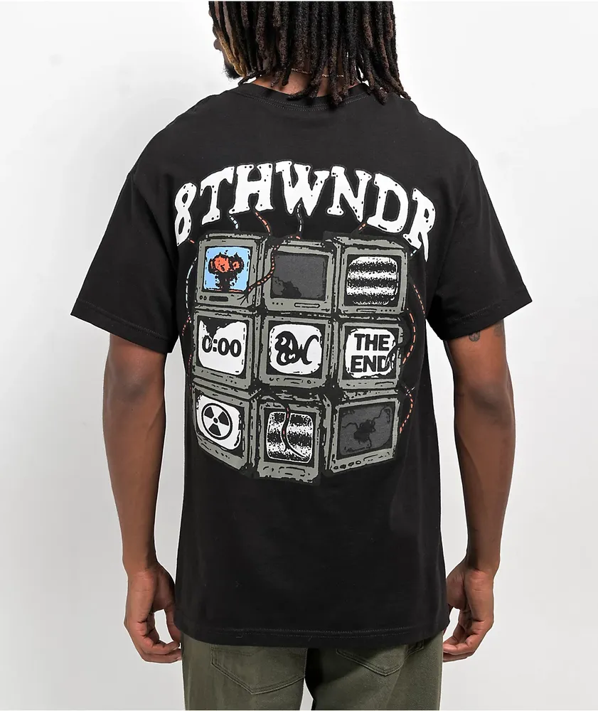 8THWNDR Nuclear TV Black T-Shirt