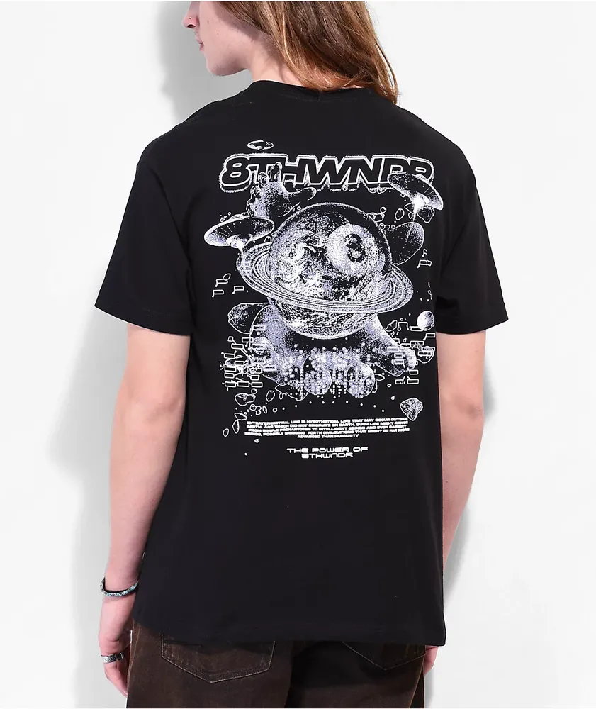 8THWNDR Planet Black T-Shirt