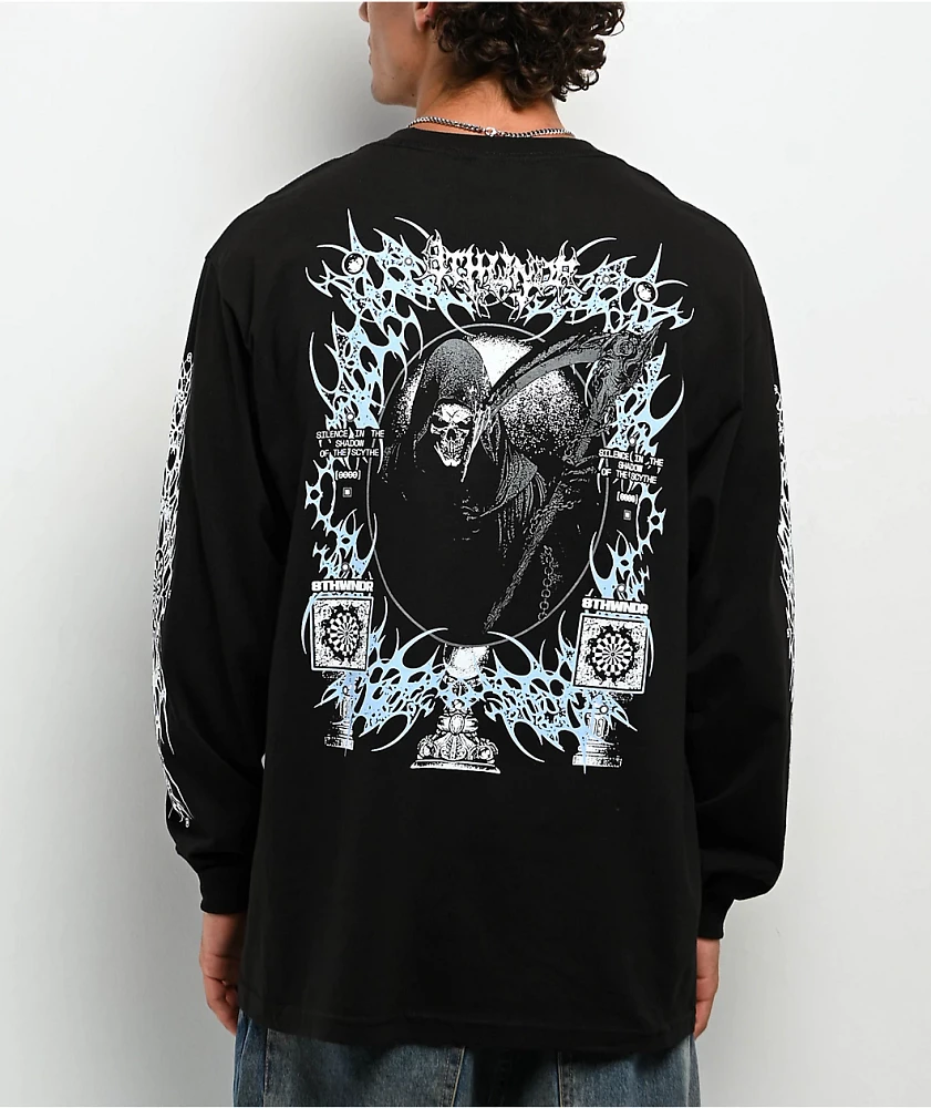 8THWNDR Reaper Black Long Sleeve T-Shirt