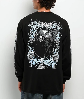 8THWNDR Reaper Black Long Sleeve T-Shirt