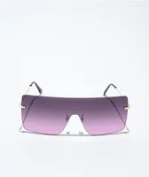 90's Frame Purple Gradient Sunglasses