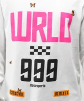 999 Club by Juice WRLD Conversation Motorsport White Long Sleeve T-Shirt