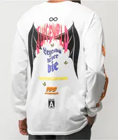 999 Club by Juice WRLD Conversation Motorsport White Long Sleeve T-Shirt