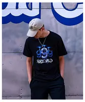 999 Club by Juice WRLD Lightning Black T-Shirt