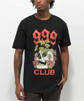 999 Club by Juice WRLD Skull Garden Black T-Shirt