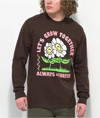A-Lab Always And Forever Brown Long Sleeve T-Shirt