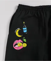 A-Lab Bad Luck Club Black Sweatpants