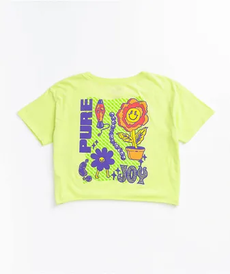 A-Lab Ballina Lime Crop T-Shirt