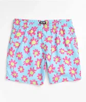 A-Lab Bum Floral Light Blue Board Shorts