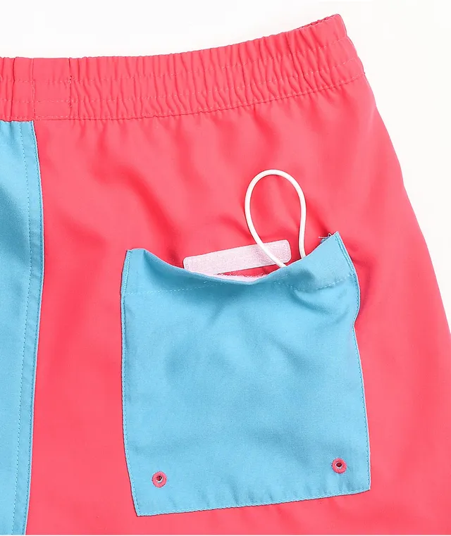 A.LAB Bum Split Pink & Blue Board Shorts