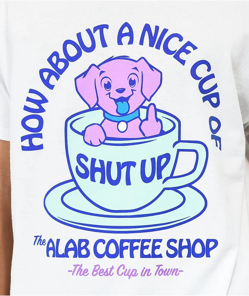 A-Lab Coffee Shop White T-Shirt