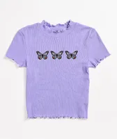 A-Lab Curly Butterfly Lavender T-Shirt