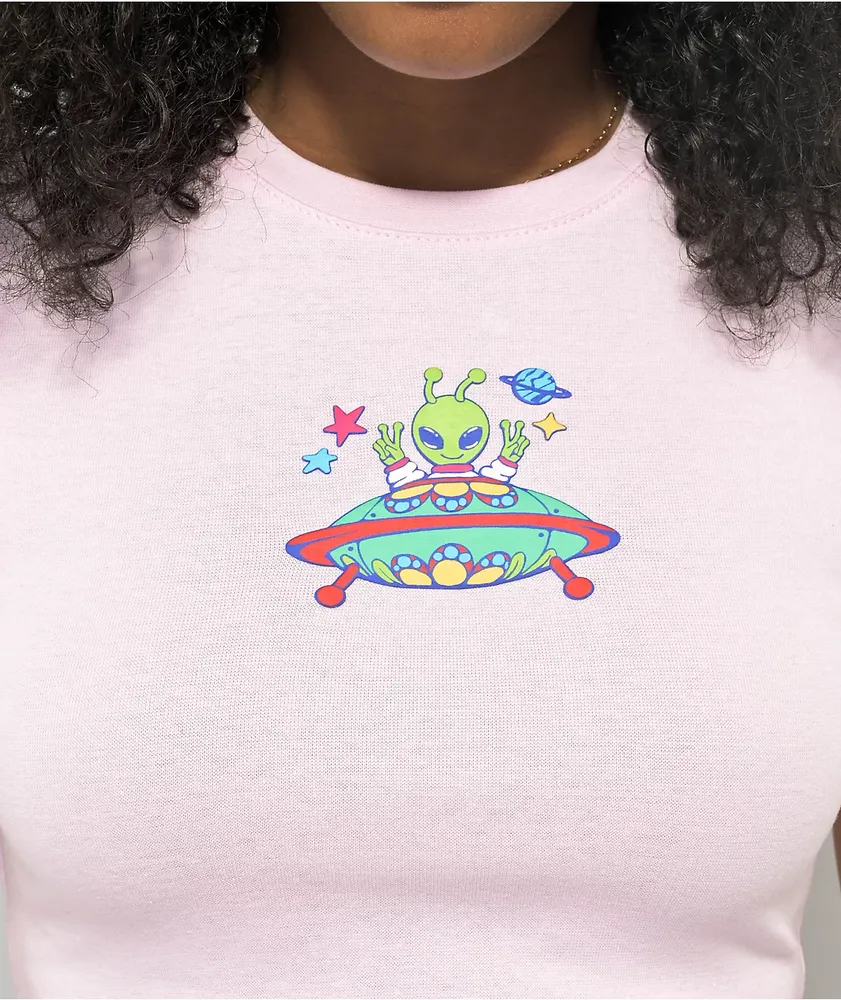 A-Lab Cynthia Alien Pink Crop T-Shirt