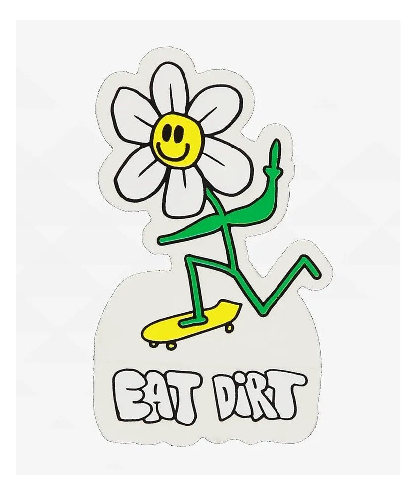 A-Lab Eat Dirt White Sticker