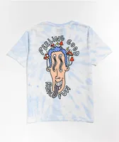 A-Lab Feeling Good Blue Tie Dye T-Shirt