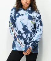 A-Lab Freela Sad World Blue Tie Dye Hoodie