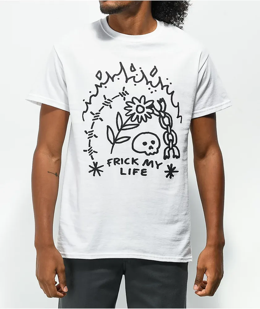 A-Lab Frick My Life White T-Shirt