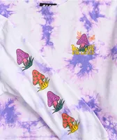 A-Lab Gayle Shroom Purple Tie Dye Crop Long Sleeve T-Shirt