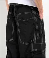 A-Lab Giga Rave Black Cargo Nylon Pants