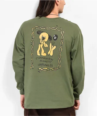 A-Lab Grime Military Green Long Sleeve T-Shirt