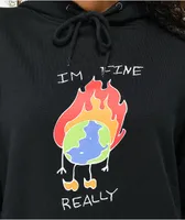 A-Lab Jasmine I'm Fine Black Hoodie