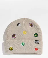 A-Lab Keeping The Peace Beige Beanie