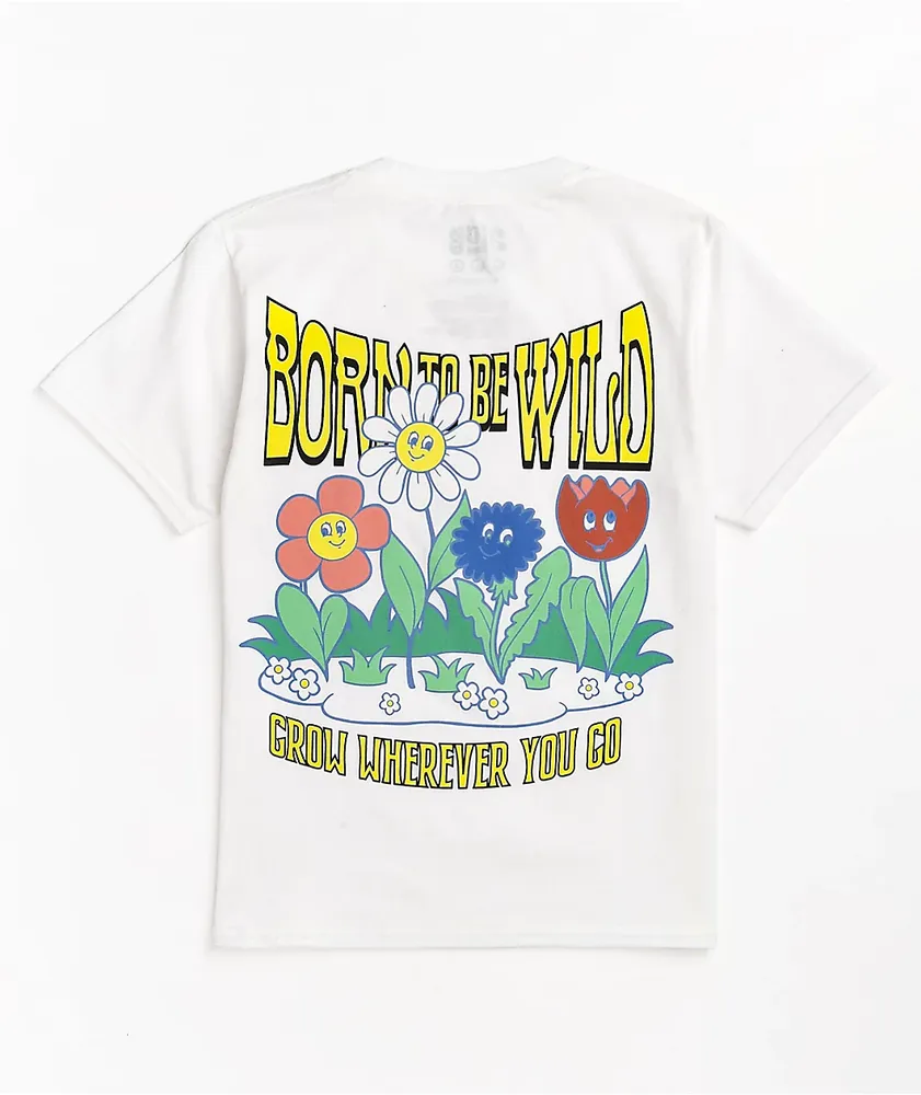A-Lab Kids' Born Wild White T-Shirt