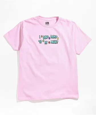 A-Lab Kids Don't Wanna Be Here Pink T-Shirt