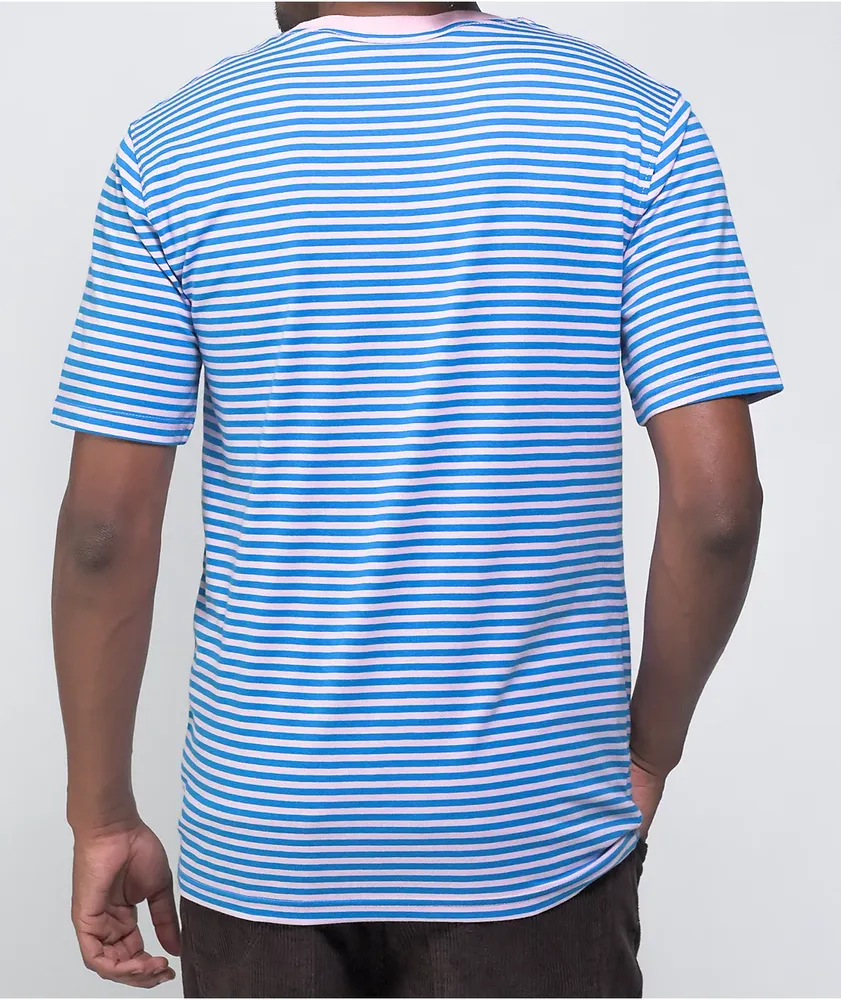 A-Lab Lil Buddy Blue & Pink Stripe Knit T-Shirt