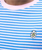 A-Lab Lil Buddy Blue & Pink Stripe Knit T-Shirt