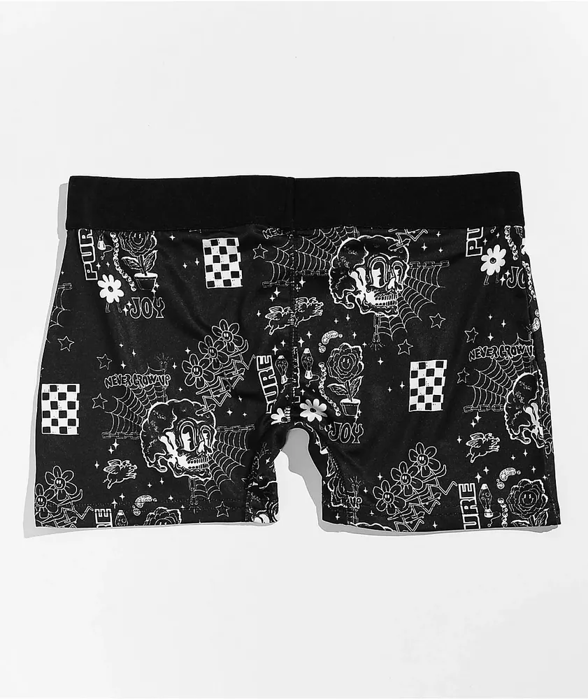 A-Lab Lilly Black & White Boyshort Underwear