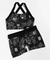 A-Lab Mila Black & White Sports Bra