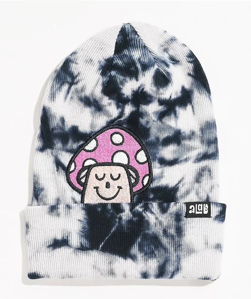 A-Lab Mushy Black & White Tie Dye Beanie