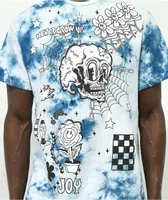 A-Lab Never Grow Up Blue & White Tie Dye T-Shirt
