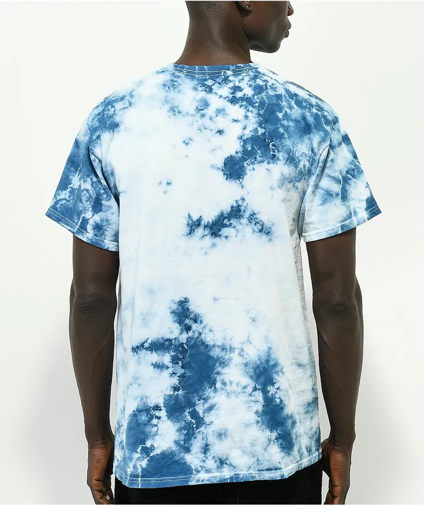 A-Lab Never Grow Up Blue & White Tie Dye T-Shirt