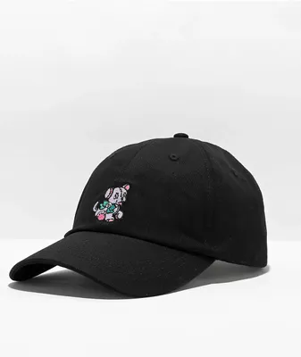 A-Lab Plushy Black Strapback Hat