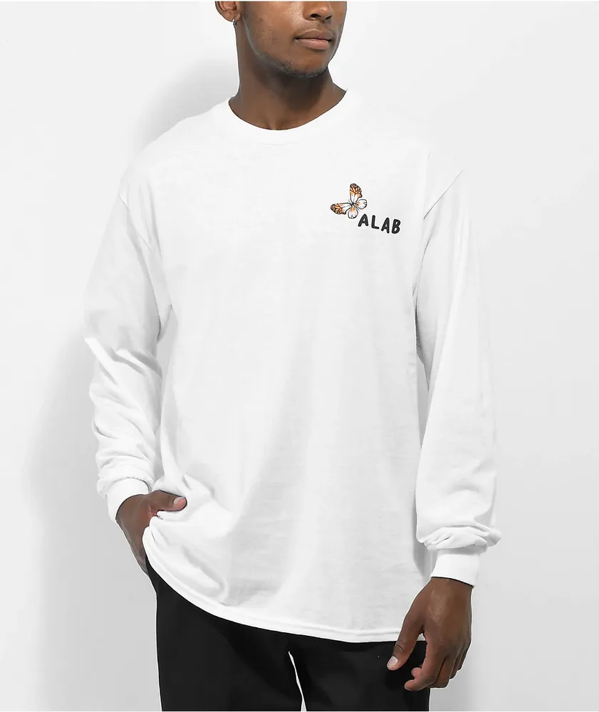 A-Lab Purrrfect White Long Sleeve T-Shirt